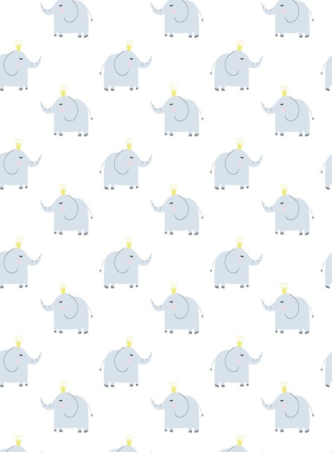 Hello Spud - Elephants Fitted Crib Sheet Organic Cotton Jersey - Super Soft - Image 2